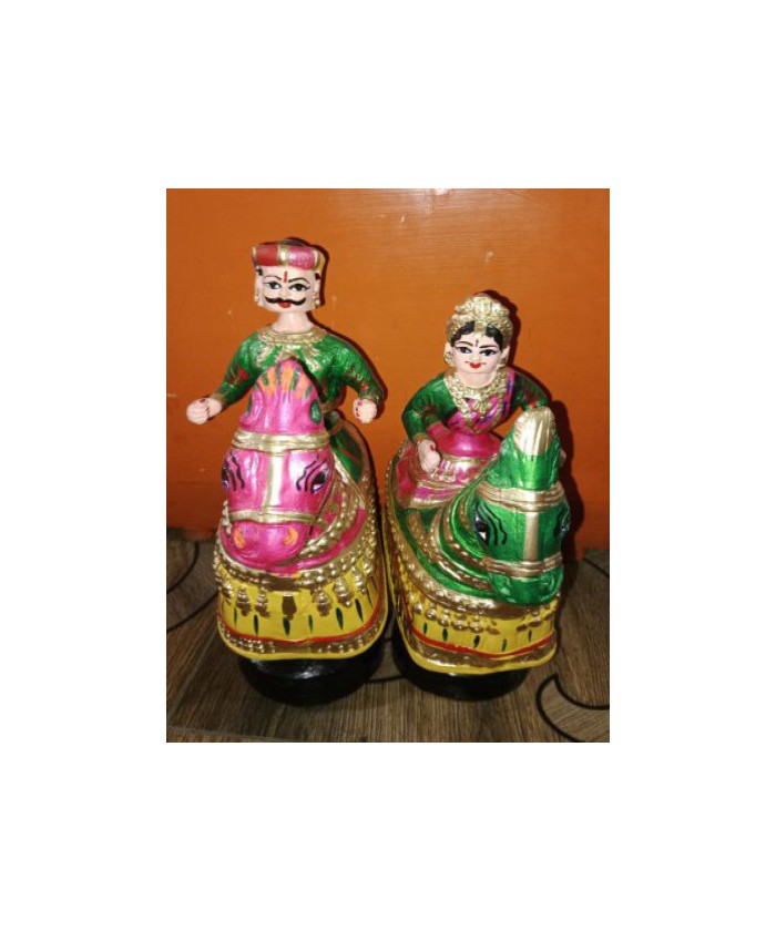 Thanjavur Dancing Doll With Horse Girl and boy