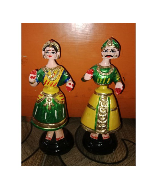 Thanjavur Dancing Doll With Horse Girl & boy set