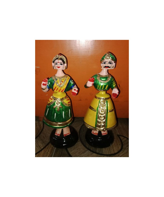 Thanjavur Dancing Doll With Horse Girl & boy set