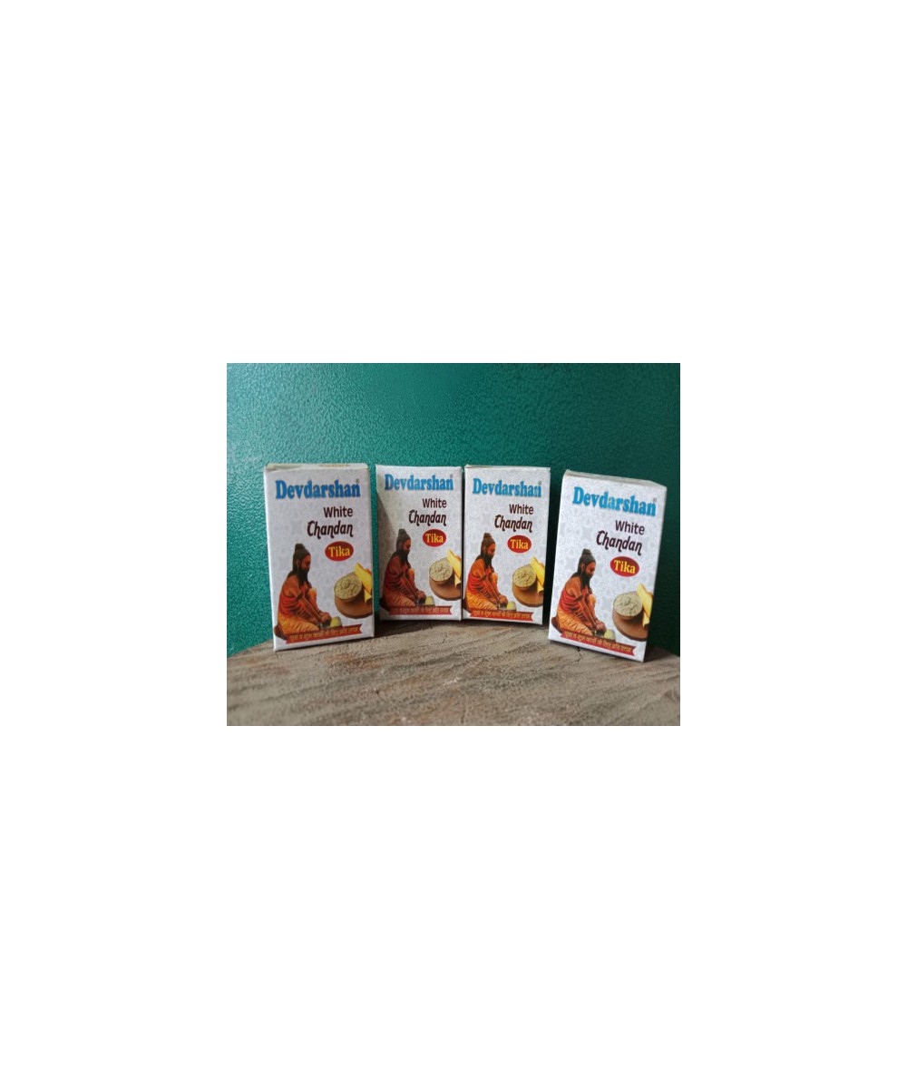 Dev Darshan white Chandan tikka