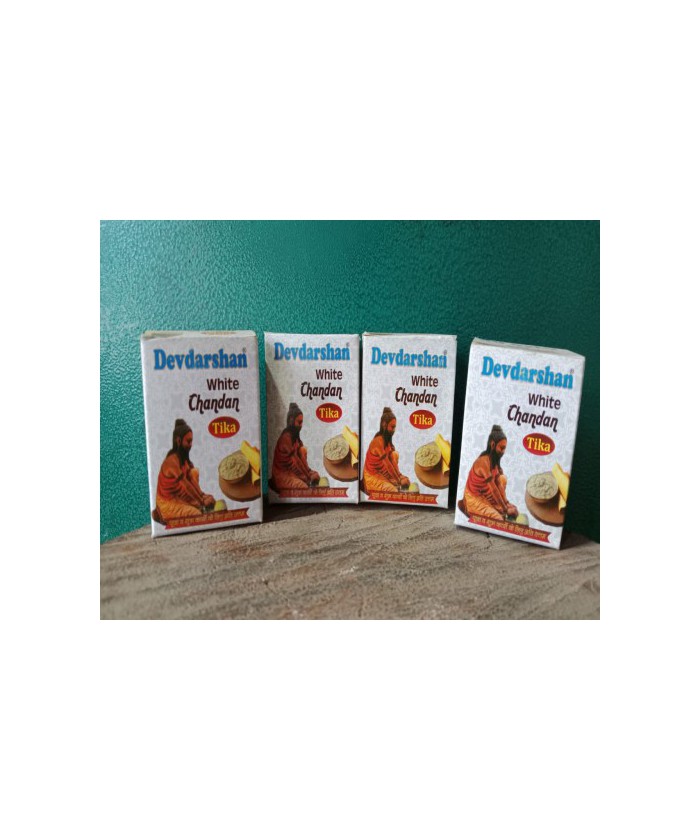 Dev Darshan white Chandan tikka